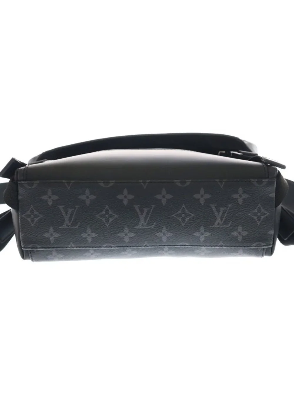 Louis Vuitton Monogram Eclipse Voyage PM Shoulder Bag Black Leather